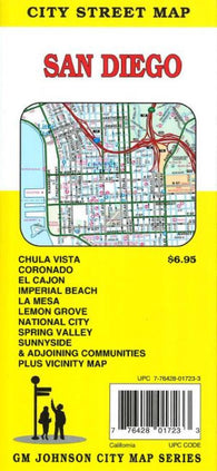 Buy map San Diego, CA by GM Johnson
