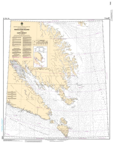 Buy map Resolution Island to/a Cape Mercy by Canadian Hydrographic Service