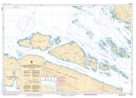 Buy map Queen Charlotte Strait Western Portion/Partie Ouest by Canadian Hydrographic Service