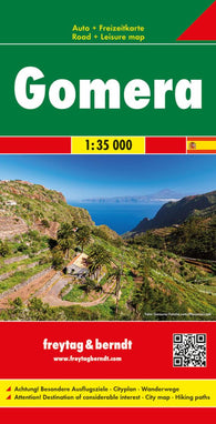 Buy map Gomera, Spain by Freytag-Berndt und Artaria