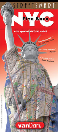 Buy map New York City Five Boro StreetSmart by VanDam