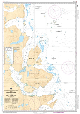 Buy map Osborne Point to/a Cape Kakkiviak by Canadian Hydrographic Service