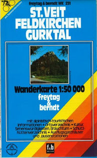 Buy map St. Veit, Feldkirchen and Gurktal, Hiking Map Wk 231 by Freytag-Berndt und Artaria