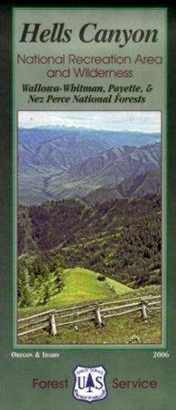 Buy map Hells Canyon National Recreation Area and Wilderness - Wallowa-Whitman, Payette, & Nez Perce National Forests