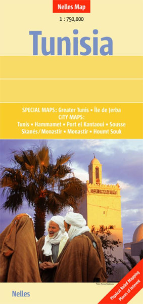 Buy map Tunisia by Nelles Verlag GmbH