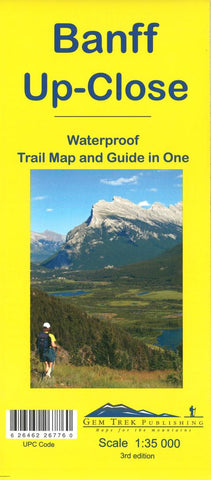 Buy map Banff, Up-Close Trail Map and Guide (waterproof) by Gem Trek