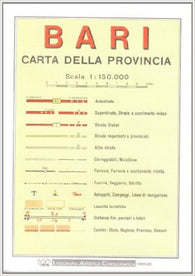 Buy map Bari Province, Italy by Litografia Artistica Cartografica