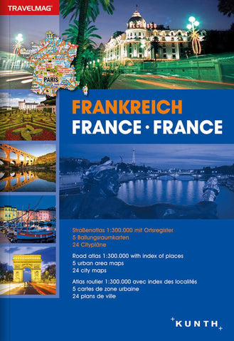 Buy map France, Road Atlas Travelmag (German, English, French ed) by Kunth Verlag