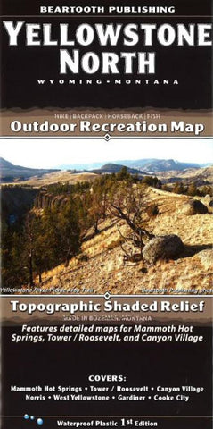 Buy map Yellowstone National Park, Wyoming, Montana and Idaho by Beartooth Publishing