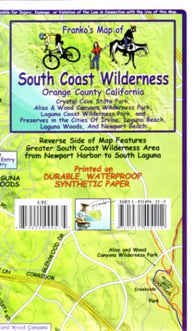 Buy map Frankos trail map of the South Coast Wilderness : Orange County California