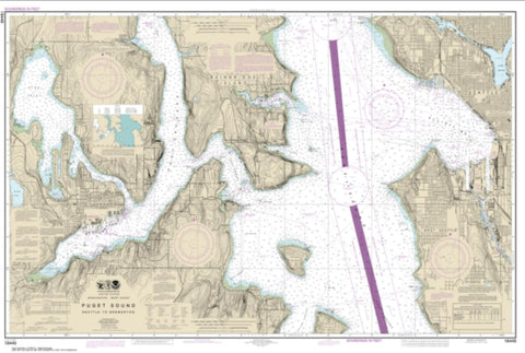 Buy map Puget Sound-Seattle to Bremerton (18449-20) by NOAA