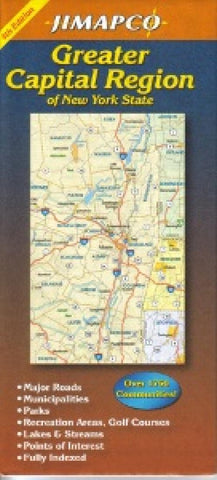 Buy map New York State, Greater Capital Region by Jimapco