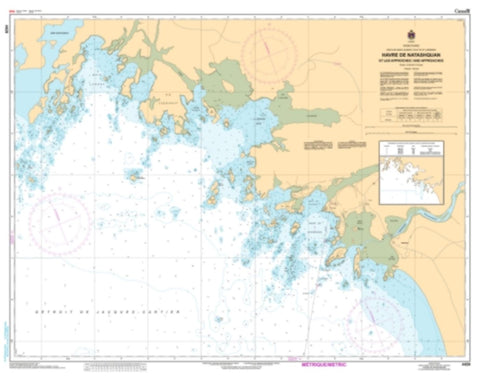 Buy map Havre de Natashquan et les Approches/and Approaches by Canadian Hydrographic Service