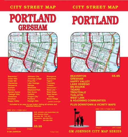 Buy map Portland, Oregon and Vicinity by GM Johnson