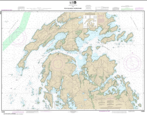 Buy map Fox Islands Thorofare (13308-13) by NOAA