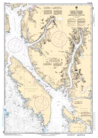 Buy map Laredo Channel Including/y Compris Laredo Inlet and/et Surf Inlet by Canadian Hydrographic Service