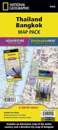 Buy map Thailand & Bangkok Map Pack Bundle by National Geographic Maps