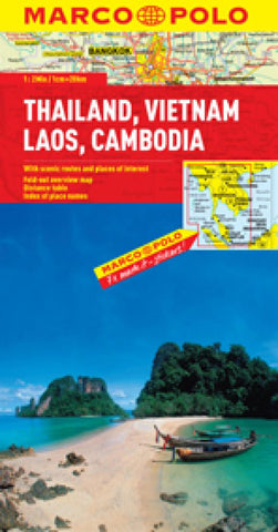 Buy map Thailand, Vietnam, Laos and Cambodia by Marco Polo Travel Publishing Ltd