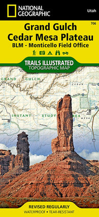 Buy map Grand Gulch : Cedar Mesa Plateau : BLM-Monticello field office