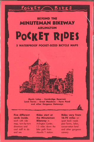 Buy map Beyond the Minuteman Bikeway : Arlington, Massachusetts, Lam Map Cards by Rubel BikeMaps