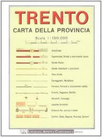 Buy map Trento Province, Italy by Litografia Artistica Cartografica