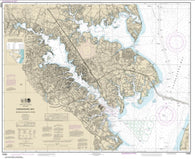 Buy map Chesapeake Bay Severn and Magothy Rivers (12282-36) by NOAA