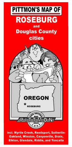 Buy map Roseburg, Oregon + Vicinity by Pittmon Map Company