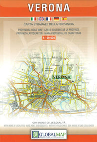 Buy map Verona Province, Italy by Litografia Artistica Cartografica