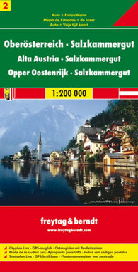 Buy map Upper Austria and Salzkammergut by Freytag-Berndt und Artaria