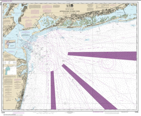 Buy map Approaches to New York Fire lsland Light to Sea Girt (12326-52) by NOAA