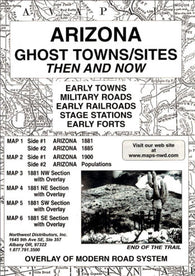 Buy map Arizona, Ghost Towns, 6-Map Set, Then and Now