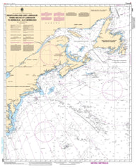 Buy map Newfoundland and Labrador/Terre-Neuve-et-Labrador to Bermuda/aux Bermudes by Canadian Hydrographic Service