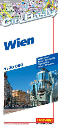 Buy map Vienna, Austria City Flash Map by Hallwag