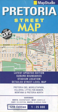 Buy map Pretoria Street Map 1:25 000