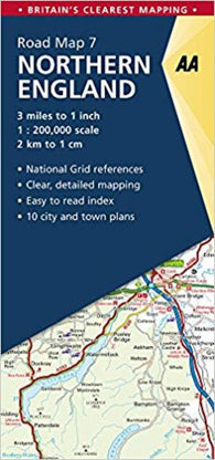 Buy map Great Britain Regional Road Map: Northern England