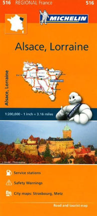Buy map Alsace, Lorraine (516) by Michelin Maps and Guides