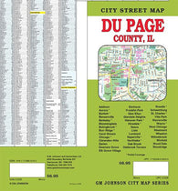 Buy map Du Page County, Illinois by GM Johnson
