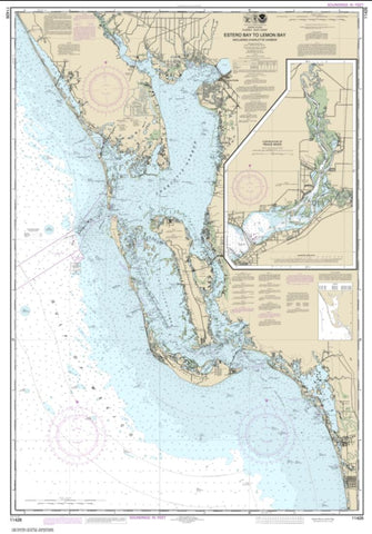 Buy map Estero Bay to Lemon Bay, including Charlotte Harbor; Continuation of Peace River (11426-38) by NOAA