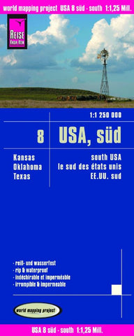 Buy map USA, süd = South USA = Le sud des États-unis = EE.UU. sur