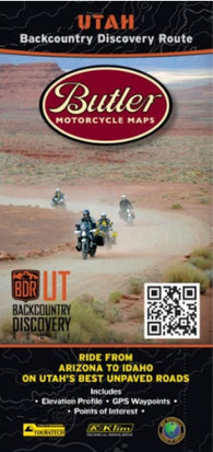 Buy map Utah Backcountry Discovery Route by Butler Motorcycle Maps