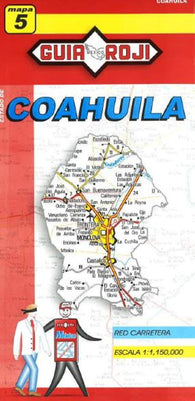 Buy map Coahuila, Mexico, State Map by Guia Roji
