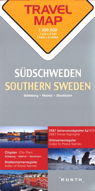 Buy map Southern Sweden, Goteborg, Malmö, Stockholm: travel map = Südschweden, Goteborg, Malmö, Stockholm = Södra Sverige, Göteborg, Malmö, Stockholm = Suede Du Sud, Goteborg, Malmö, Stockholm