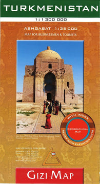 Buy map Turkmenistan Geographical Map by GiziMap