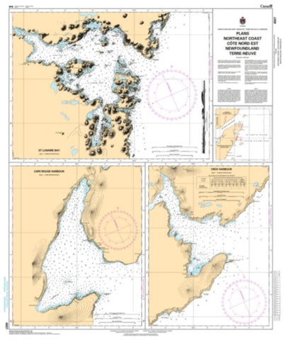 Buy map Plans - Northeast Coast/Cote Nord-Est Newfoundland by Canadian Hydrographic Service