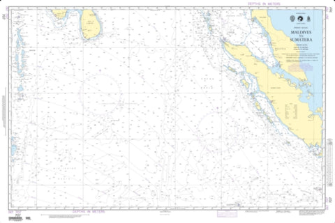 Buy map Maldives To Sumatera (Indian Ocean) (NGA-707-2) by National Geospatial-Intelligence Agency