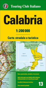 Buy map Calabria,Italy by Touring Club Italiano