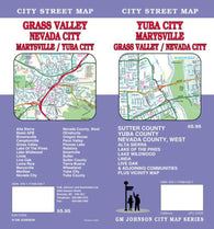 Buy map Yuba City, Marysville, Grass Valley and Nevada City, California by GM Johnson