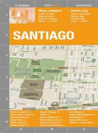 Buy map Santiago, Chile by deDios