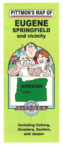 Buy map Eugene and Springfield, Oregon Vicinity by Pittmon Map Company
