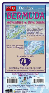 Buy map Bermuda Map, Bermuda Guide and Dive, folded, 2011 by Frankos Maps Ltd.